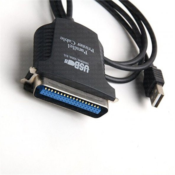 Dark USB - Paralel Port Dönüştürücü Kablo USB/LPT Dönüştürücü Printer Kablosu 150 CM