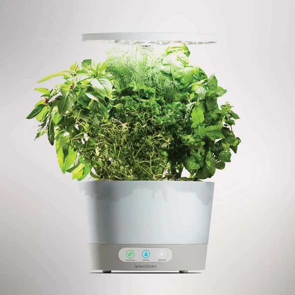 AeroGarden Harvest 360 Kapalı Bahçe Topraksız - LED Büyüme Işığı - Beyaz - 3