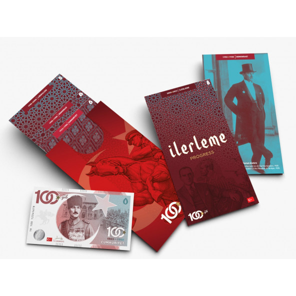 Türkiye Cumhuriyeti'nin 100. Yılı Hatıra Banknot Para Seti - 6