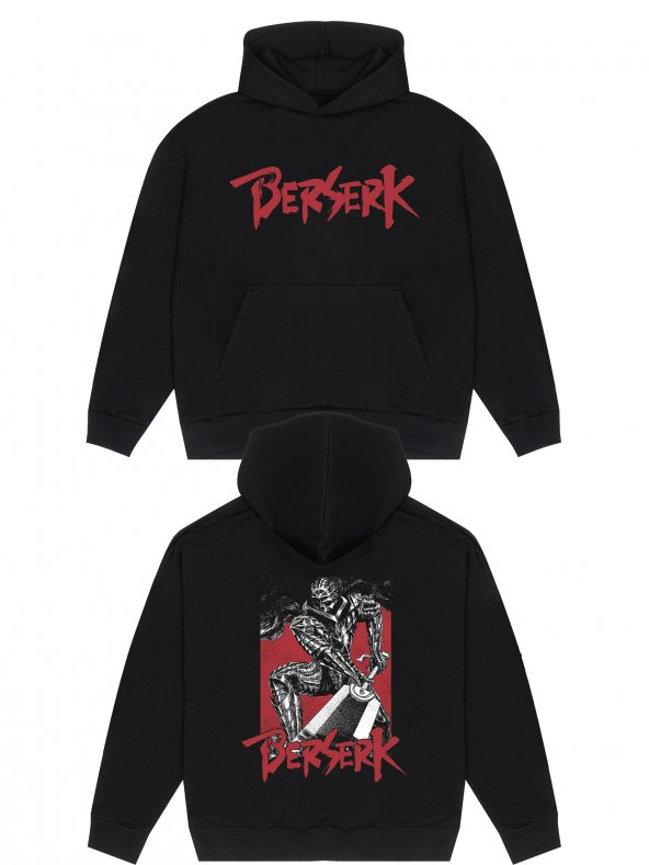 Berserk Guts Kılıç Manga Armor Unisex Oversize Sweatshirt Hoodie