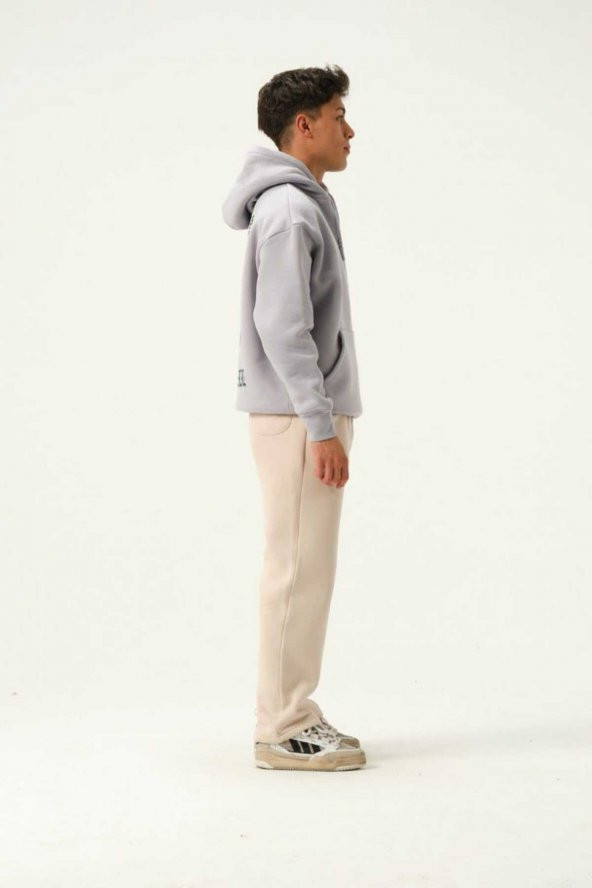 OVERSİZE UNISEX KAPÜŞONLU BASKILI SWEATSHİRT - 5