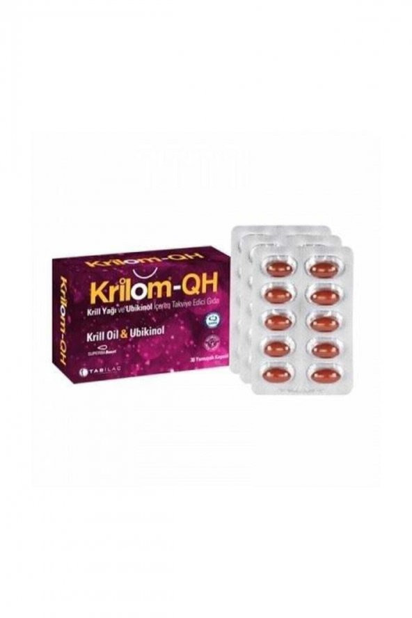 KRILOM Qh Krill Oil Ve Ubikinol 30 Kapsül 8680133000515