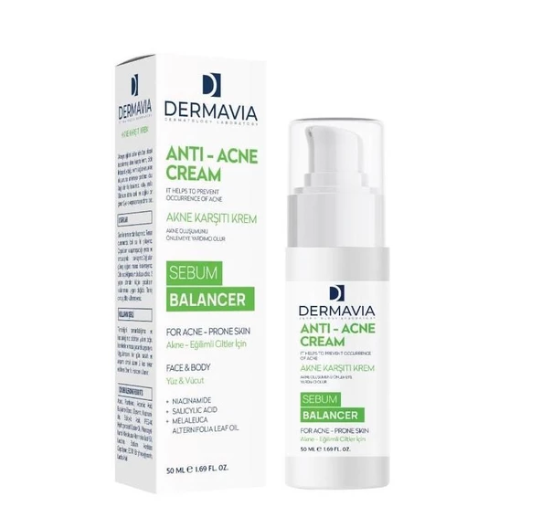 Dermavia Akne Karşıtı Krem 50 ml