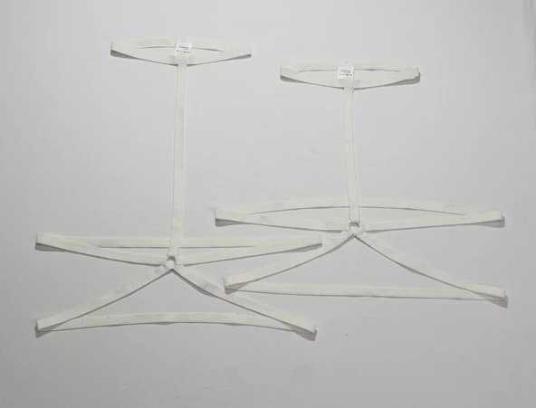 ASM1243 Kadın 2 Li Ekru Lady Dayana Bralet Askılıgı Sütyen - 4