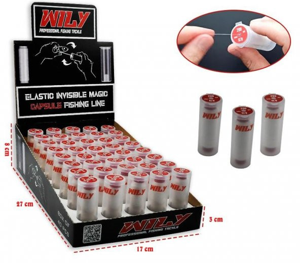 Wily Kapsüllü Yem İpi 200 mt 1 Adet
