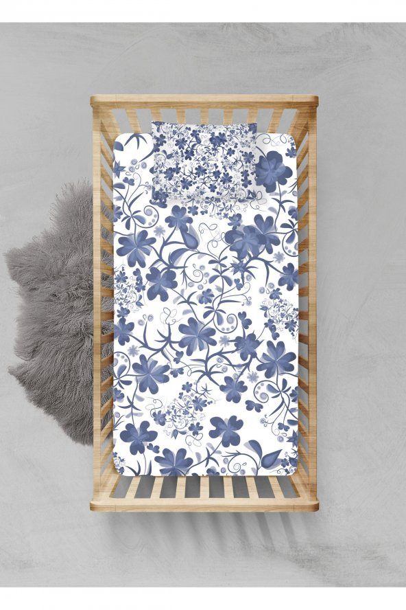 100 Pamuklu Lastikli Çarşaf Seti - (55x95+15cm) - PLCS12023032