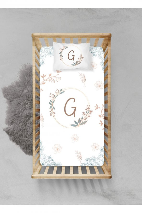 100 Pamuklu Lastikli Çarşaf Seti - (80x140+15cm) - PLCHI52023008