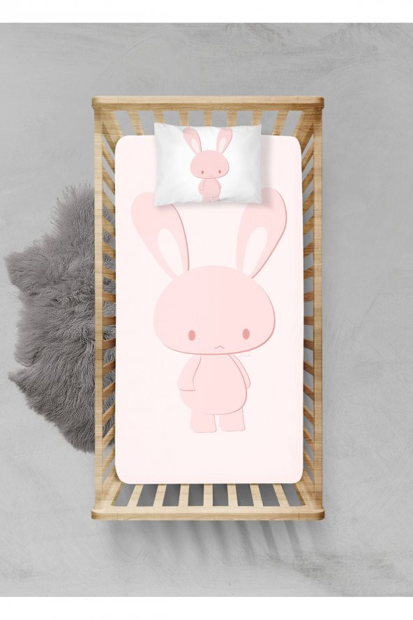 100 Pamuklu Lastikli Çarşaf Seti - (60x120+15cm) - PLCS22023009