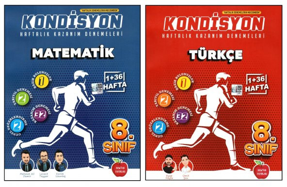 Newton 8. Sınıf LGS Matematik + Türkçe Kondisyon Denemeleri 2 Kitap