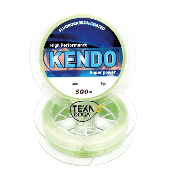 Kendo FluoroCarbon Kaplı Hayalet Olta Misinası 300m Yeşil - 3