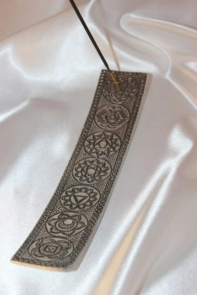 Çubuk Tütsülük İşlemeli Çelik Gümüş - Resim 3