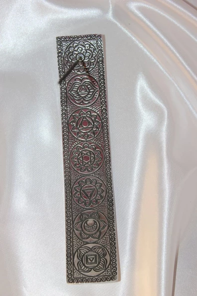 Çubuk Tütsülük İşlemeli Çelik Gümüş - Resim 6