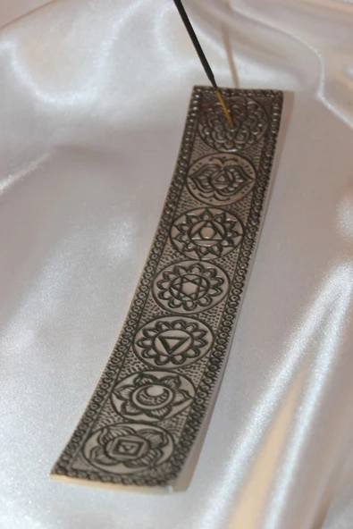 Çubuk Tütsülük İşlemeli Çelik Gümüş - Resim 2