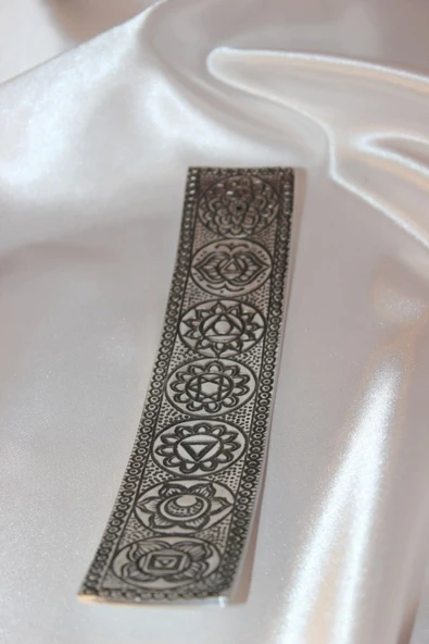 Çubuk Tütsülük İşlemeli Çelik Gümüş - Resim 7