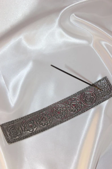 Çubuk Tütsülük İşlemeli Çelik Gümüş - Resim 5