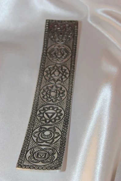 Çubuk Tütsülük İşlemeli Çelik Gümüş - Resim 4