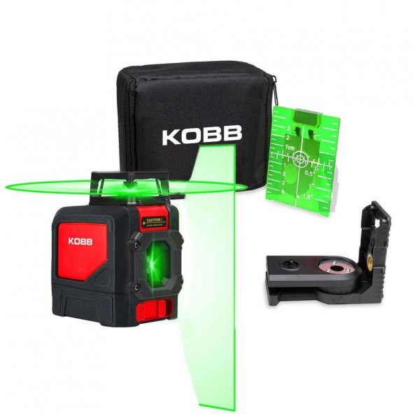 KOBB KBL30G 25 Metre Profesyonel Yatay 360° ve Dikey Otomatik Hizalamalı Yeşil Çapraz Çizgi Lazer Distomat - 6