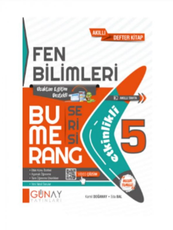Günay Yayınları 5. Sınıf Fen Bilimleri Etkinlikli Bumerang Serisi