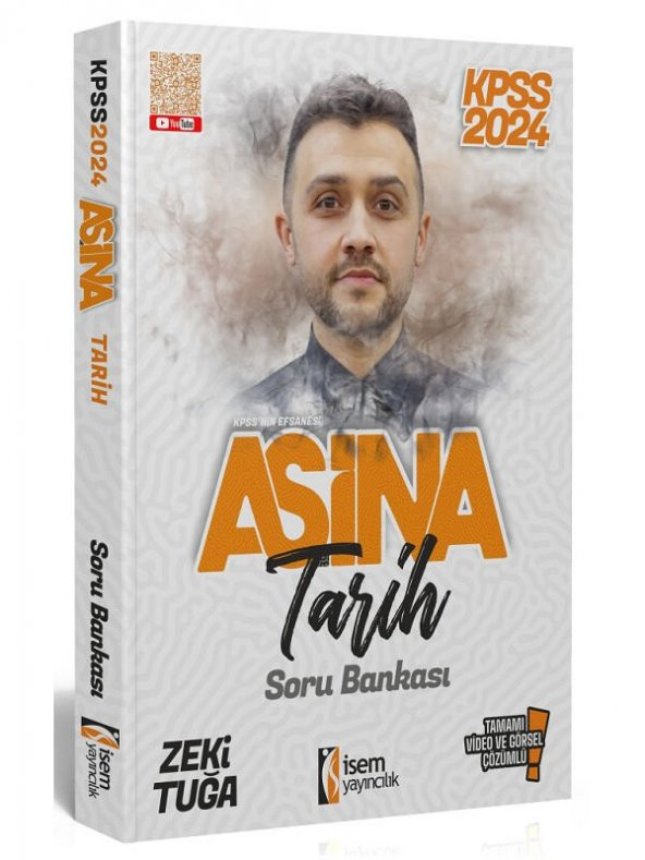İsem 2024 KPSS Tarih Aşina Soru Bankası Çözümlü - Zeki Tuğa İsem Yayınları