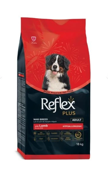 Reflex Plus Kuzu Etli ve Pirinçli Büyük Irk Yetişkin Köpek Maması 18 KG ürün görseli