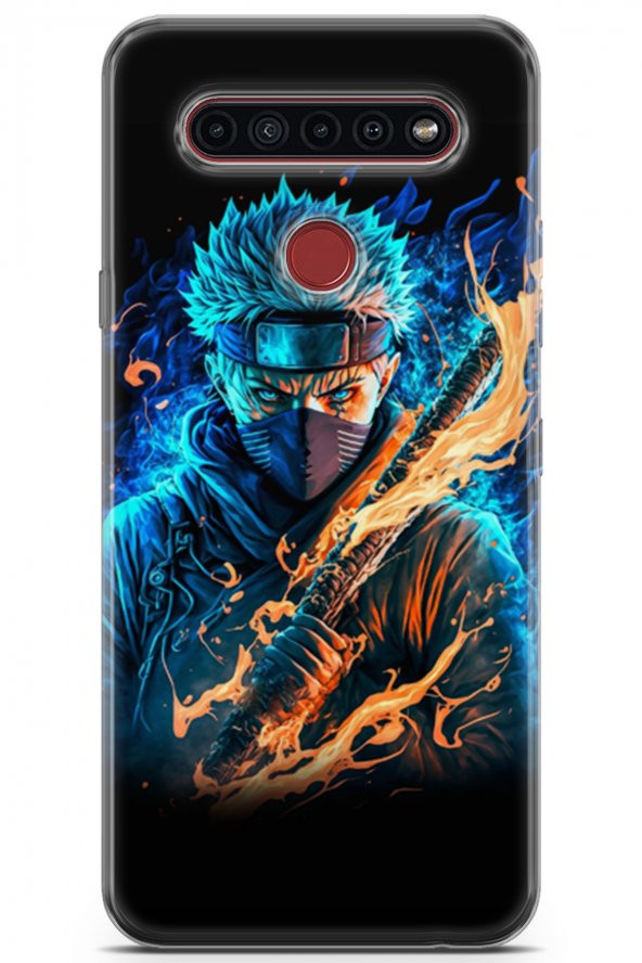 LG K51s Uyumlu Kılıf Milano 10 Naruto Sharingan Full HD Kılıf Mavi