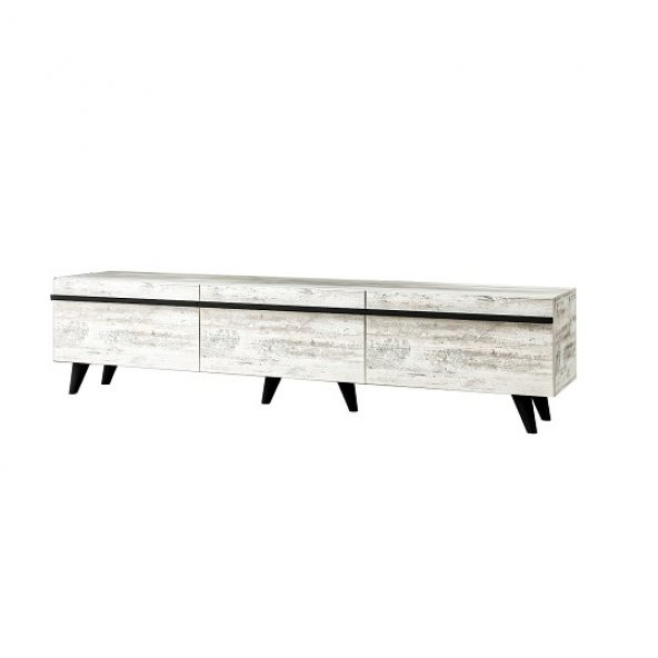 BMdekor TV Sehpası Asil Kristal Beyaz 180 cm - 4