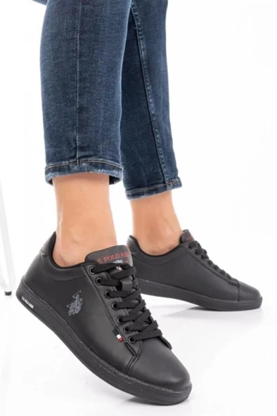 U.S Polo Assn. FRANCO GSN 3PR Unisex Sneaker Ayakkabı Siyah 36-40