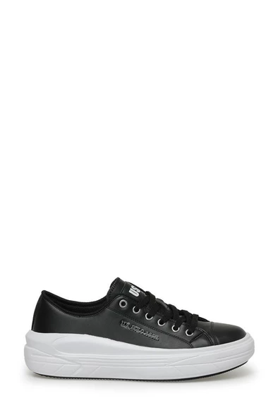 U.S Polo Assn. CLEME PU 3PR Kadın Sneaker Ayakkabı Siyah Beyaz 36-40
