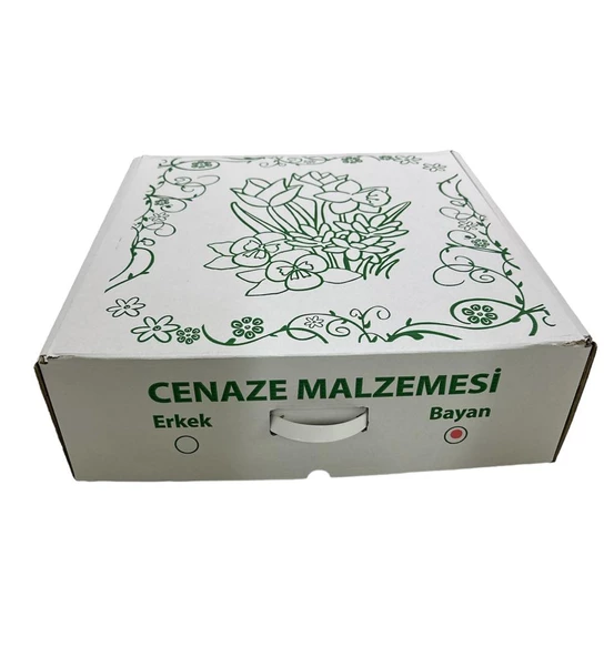 Sırımsı Bayan Kutulu Lüx Kefen Takımı - 3