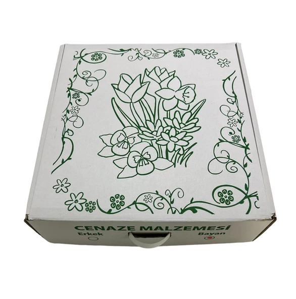 Sırımsı Bayan Kutulu Lüx Kefen Takımı - 2