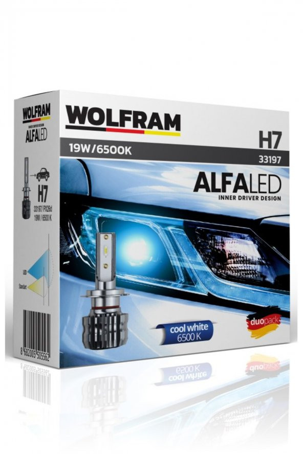 WOLFRAM Alfa H7 Led Far Ampul Takımı