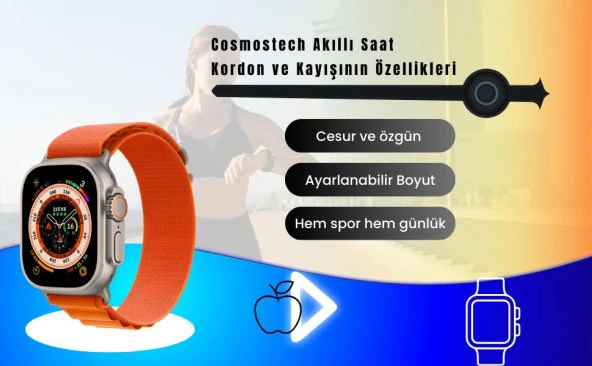 Cosmostech Akıllı Saat Watch için Uyumlu 42MM 44MM 45MM 49MM 1/2/3/4/5/6/se/7/8/ultra Çift Katman Kordon ve Kayışı Yeşil(Yeşil) - 8