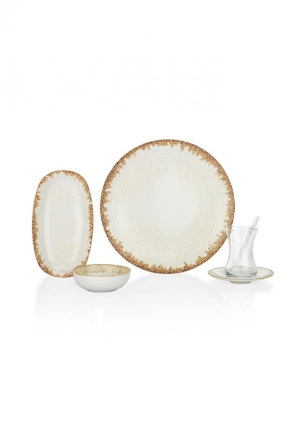 Schafer Farina Kahvaltı Takımı-32 Parça Bej - Resim 2