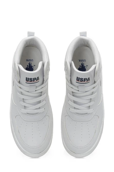 U.S Polo ARISTO GSN HI 3PR Unisex Sneaker Ayakkabı Beyaz 36-40 - 4