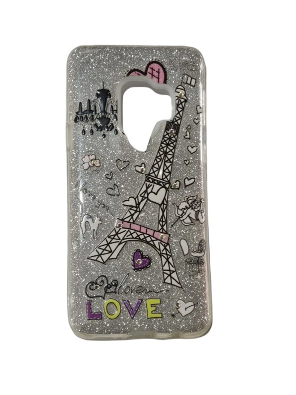 Newface Galaxy S9 Kılıf Simli Resimli Arka Kapak - Resim 3