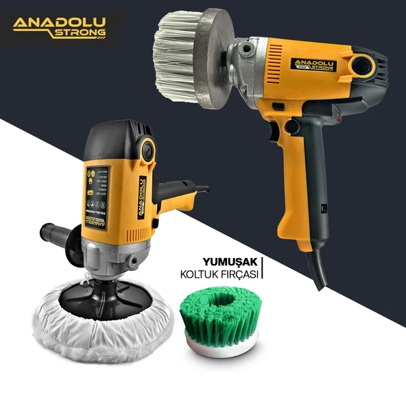 Anadolu Strong Yüksek Devirli Koltuk Halı Yıkama Makinası Ve Halı  Koltuk Fırçalama Makinası - 5