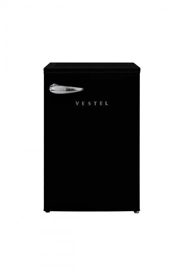 Vestel SB14301 Retro Siyah Mini Buzdolabı