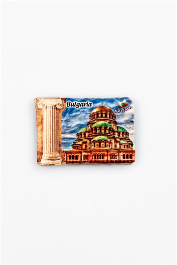 Bulgaristan Sofya Kilise Sütun Magnet - 3