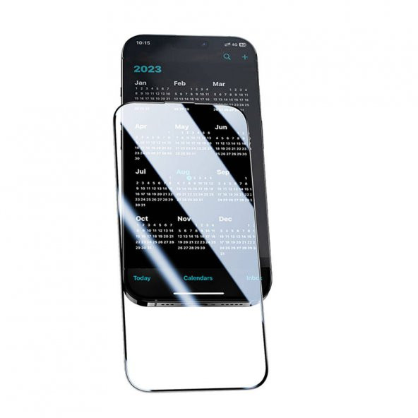 Vendas iPhone 15 Plus Uyumlu Exclusive V-Pro Privacy Hayalet Tempered Cam Ekran Koruyucu