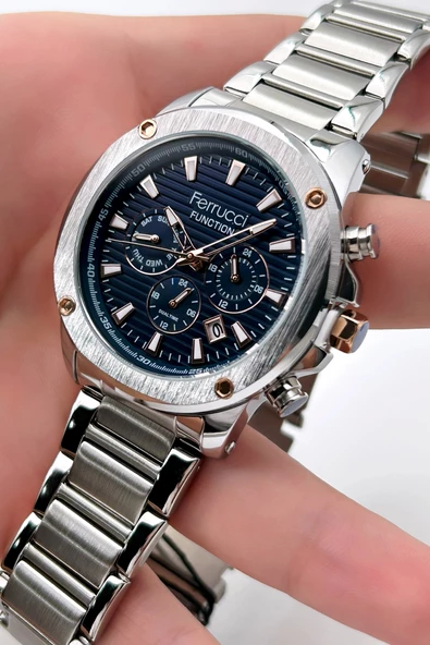 Ferrucci Function FCF03221FM.02 Çelik Kordon Erkek Kol Saati - Resim 4