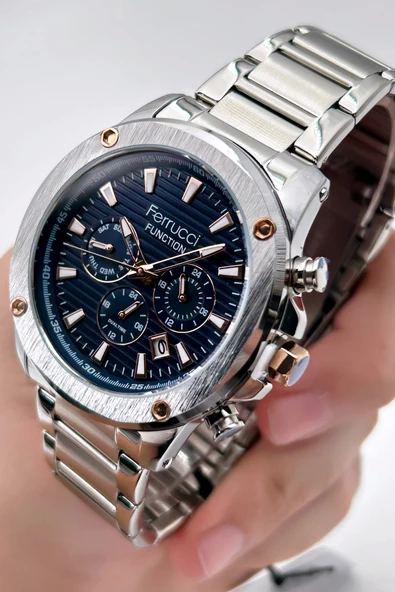 Ferrucci Function FCF03221FM.02 Çelik Kordon Erkek Kol Saati - Resim 7