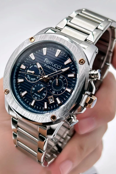 Ferrucci Function FCF03221FM.02 Çelik Kordon Erkek Kol Saati - Resim 5