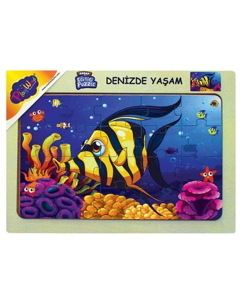 Playwood Ahşap Eğitici Puzzle Denizde Yaşam ONY189