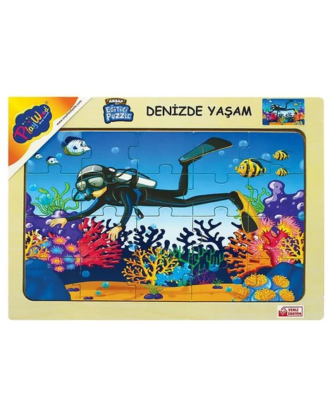 Playwood Ahşap Eğitici Puzzle Denizde Yaşam ONY188