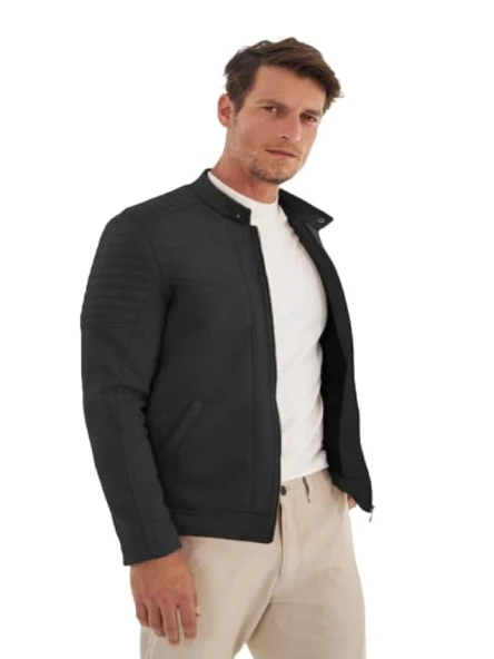 Delpino D0303 Erkek Süet Slim Fit Baharlık Ceket - 8