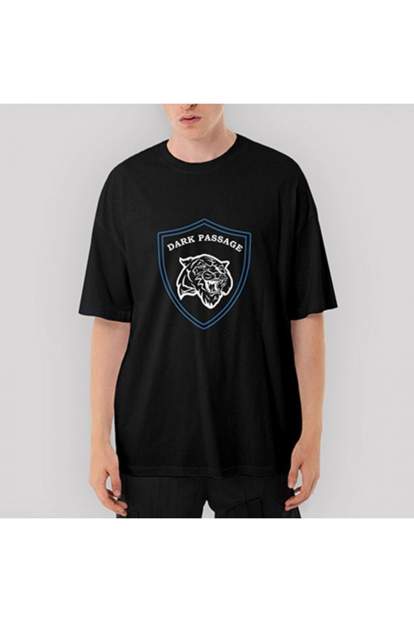 Dark Passage Shield Oversize Siyah Tişört XL - 1
