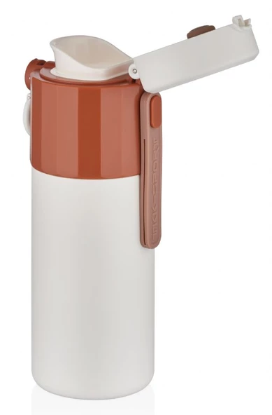 TKK 450 ml Açık Kahverengi Paslanmaz Çelik Termos - Kahve Termosu - Çocuk ve Yetişkin - 2