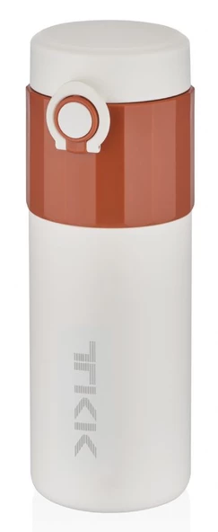 TKK 450 ml Açık Kahverengi Paslanmaz Çelik Termos - Kahve Termosu - Çocuk ve Yetişkin