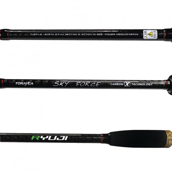 Ryuji Sky Force Fuji 248m 8-27gr 2P Spin Olta Kamışı - 3