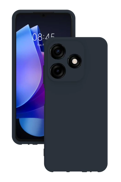 Tecno Spark 10c Kılıf Kamera Korumalı Silikon Rubber Arka Kapak - Resim 4